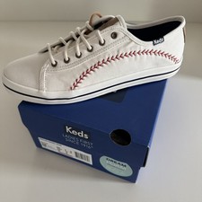 Keds Kickstart Pennant, Sneaker Womens, Cream, 8 Medium