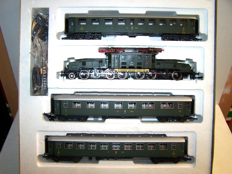 Roco 43023 Spur H0 D-Zugset E-Lok Krokodil ÖBB BN 1189.05 + 3 Wagen SBB OVP - Bild 3 von 4