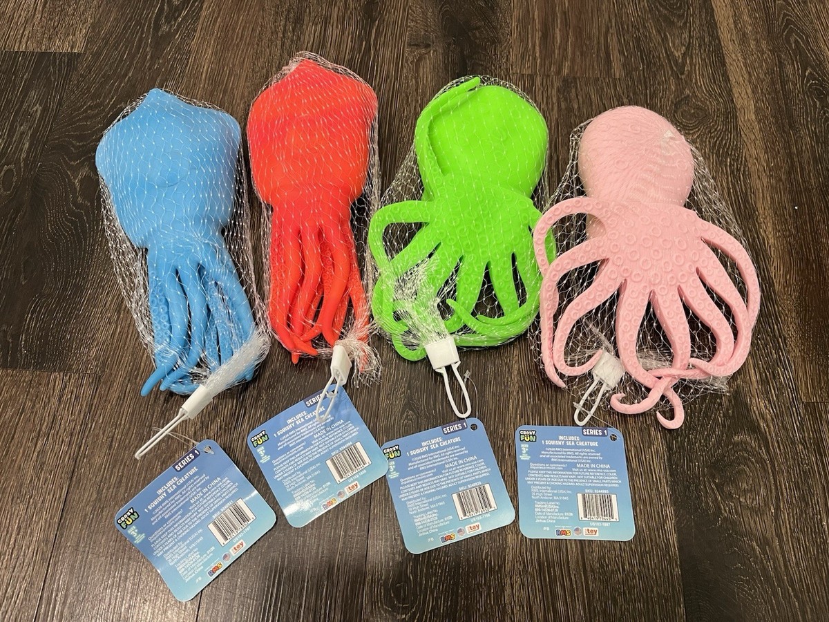 Crazy Fun Squishy Sea Creatures Viral Squeezy FULL OF SAND from