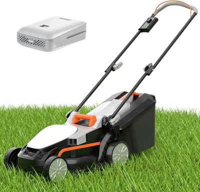 Electric Lawn Mower Cordless,Grass Cutter Machine for 1300 Sq.Ft.Lawnmower with