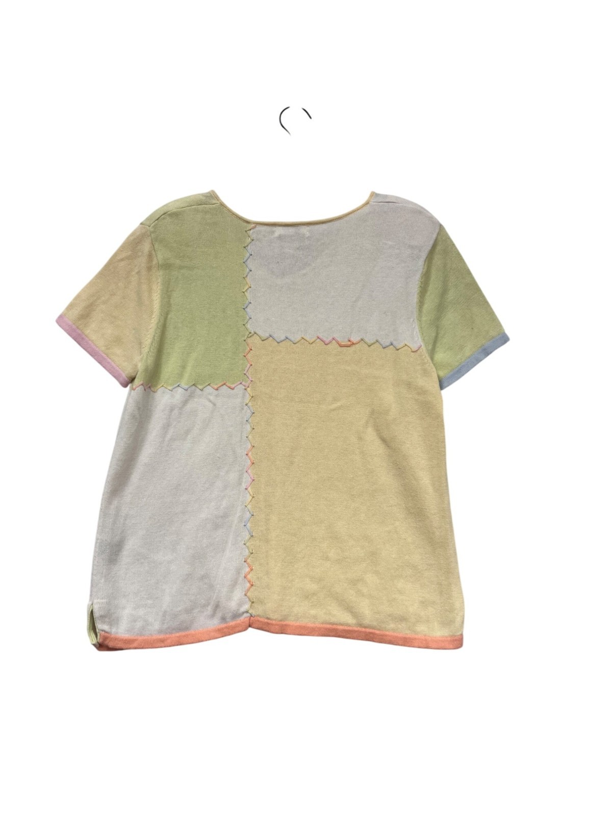 Christopher & Banks Patchwork Short Sleeve Top L … - image 2