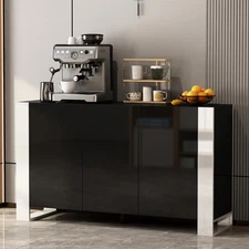 Coffee Bar Cabinet Buffet Cabinets Sideboard for Kitchen, 55''W，Kitchen Cabinet 