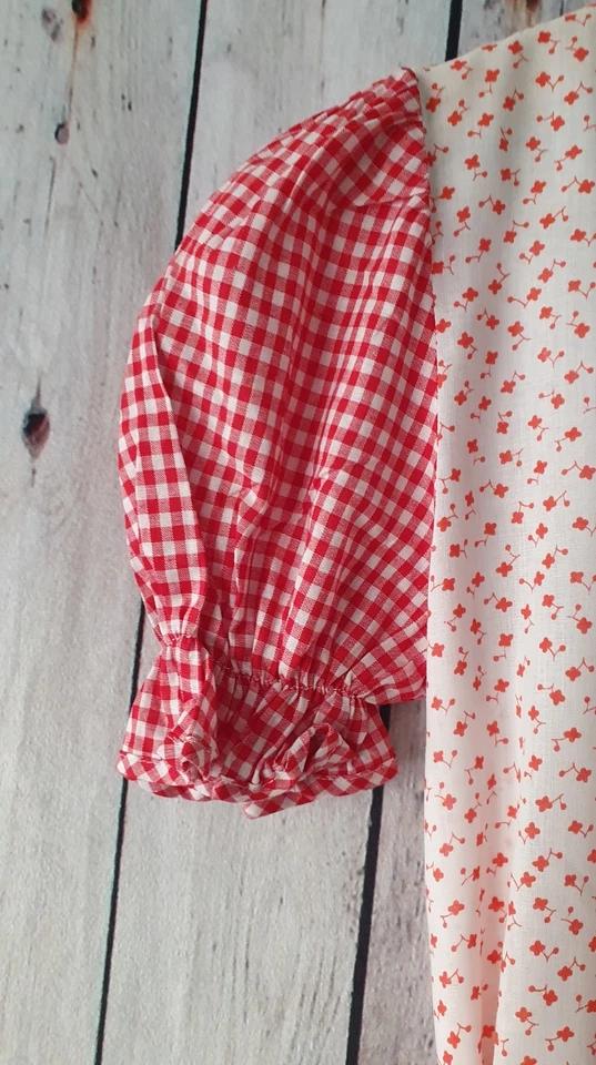 Cristel Vintage 1970s Night Dress Red White -13-14 Yrs- Deadstock Unworn  GB01 - Image 4 of 4