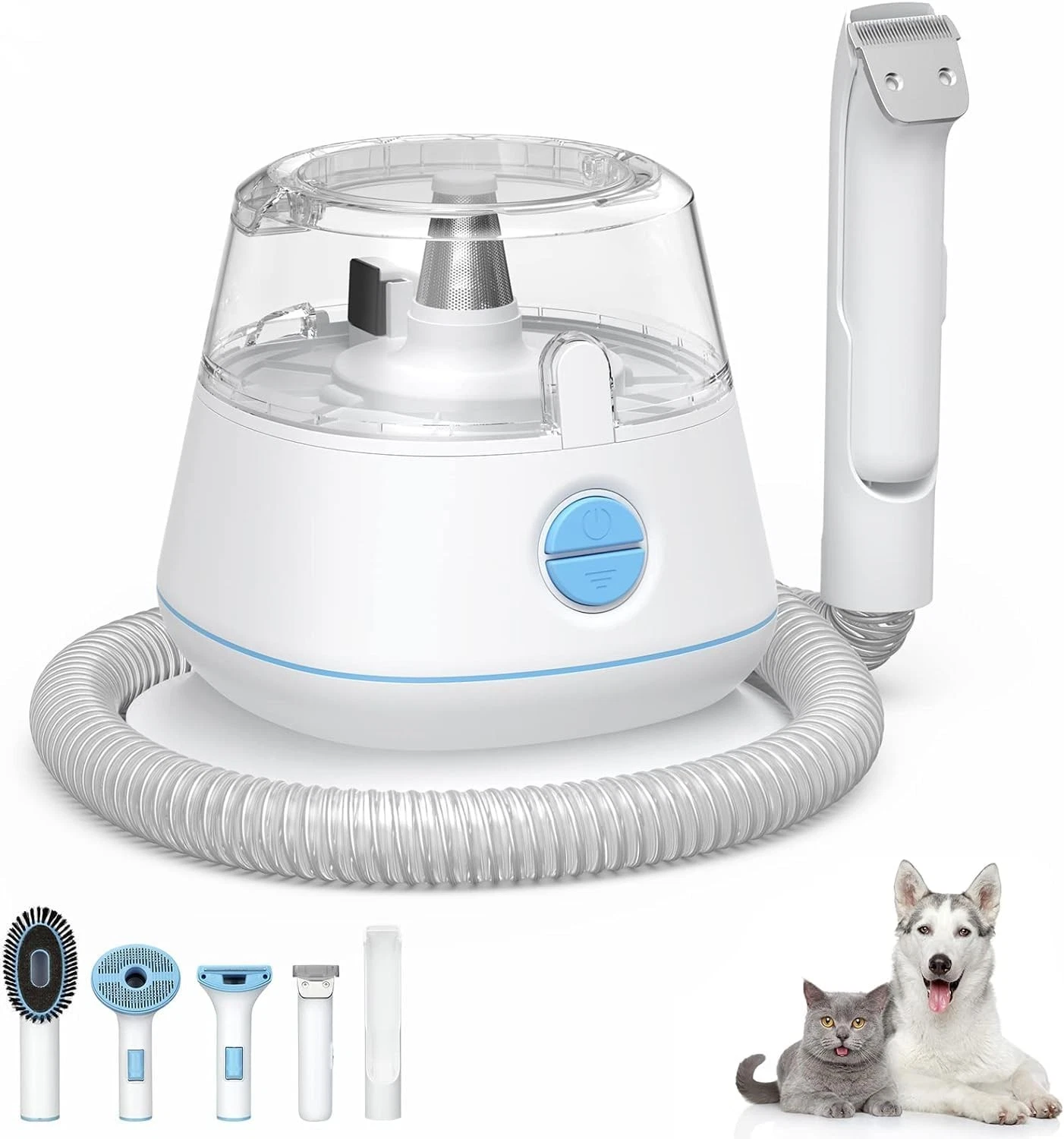 KIMORE Dog Clipper Grooming Kit, Professional Low Noise Pet Grooming Vacuum K...
