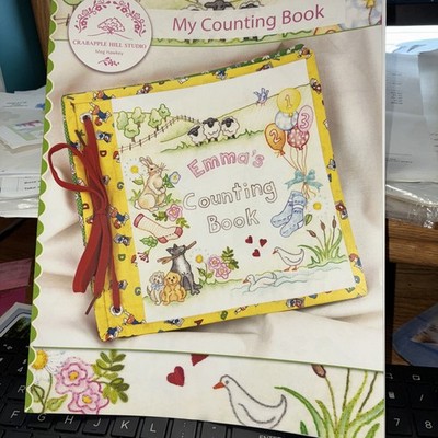 Rare ~ MY COUNTING BOOK Pattern by Crabapple Hill Studio~Pre-owned