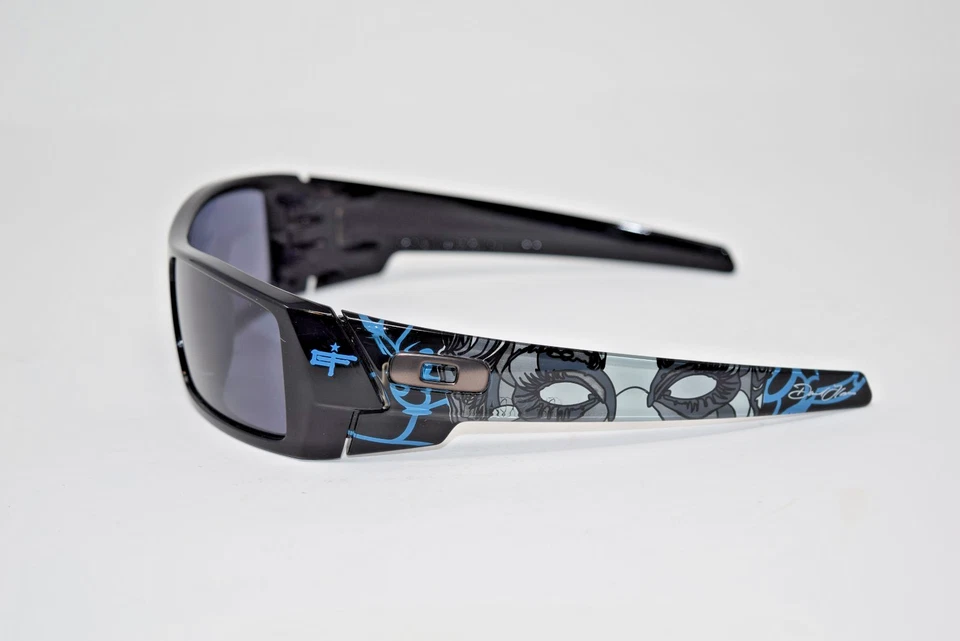 USADO Oakley Gascan David Flores Azul con Estampado de Almohadilla con Lente Gris 12-748 Foto 3 de 4