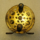 Vintage Metal Fly Fishing Reel Wood Handle Few Rust Spots Works 2 5/8" — photo 5