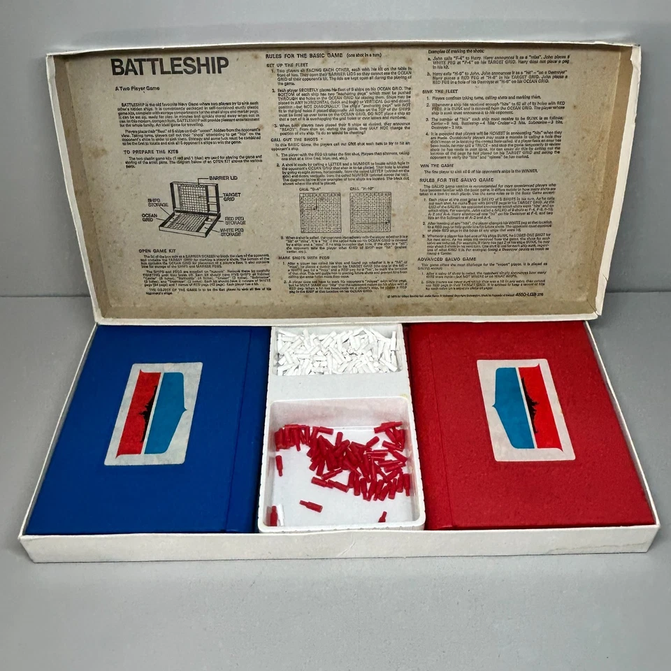 Vintage Battleship Strategy Game MB Games 1975 COMPLETE - Image 2 of 4