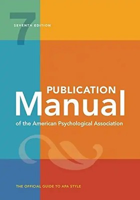 Publication Manual of the American Psychological Association: 7th Edition, 2020
