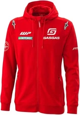 GASGAS Team Zip Hoodie Sweatshirt by Alpinestars, Red, 3GG23003130X