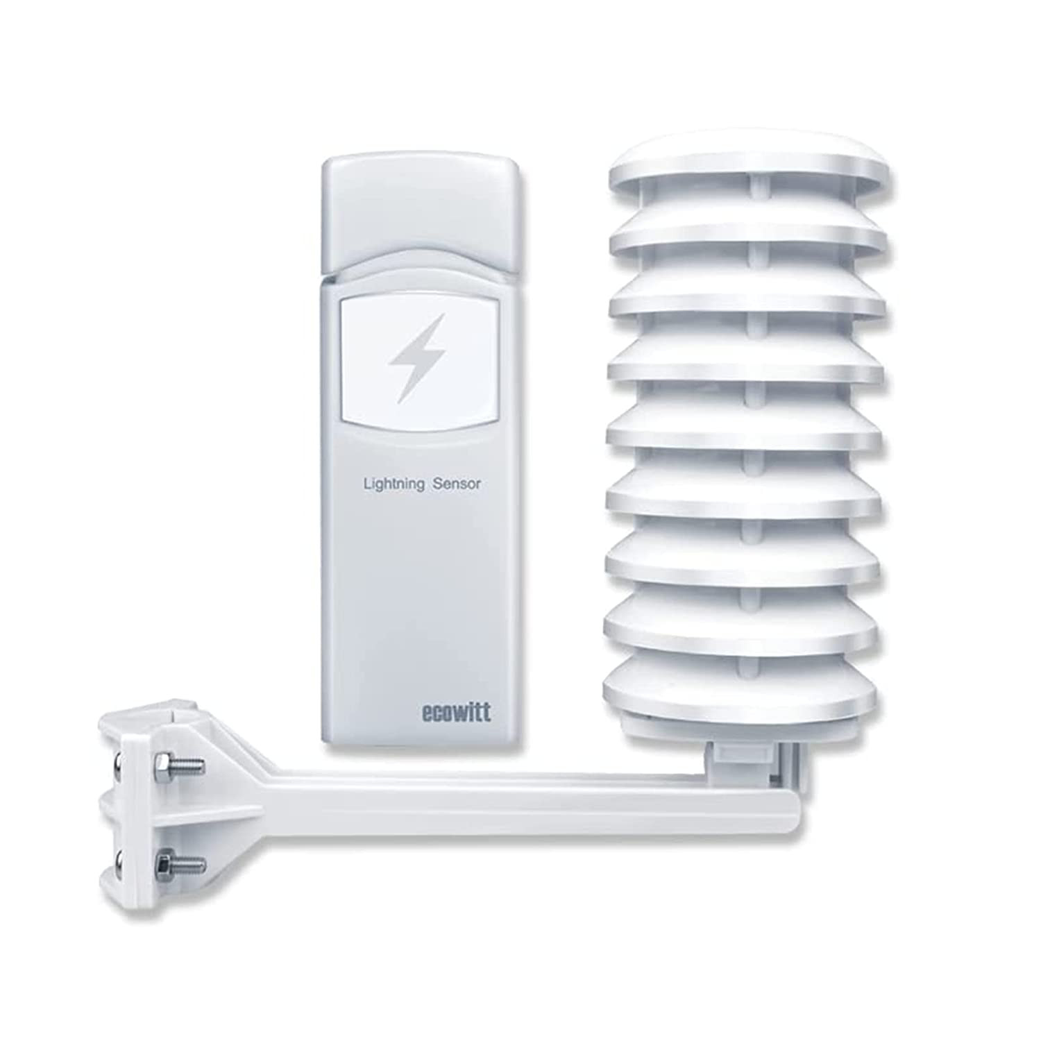 Sensore Fulmini Wireless Ecowitt WH57 con Schermo Solare per Esterni