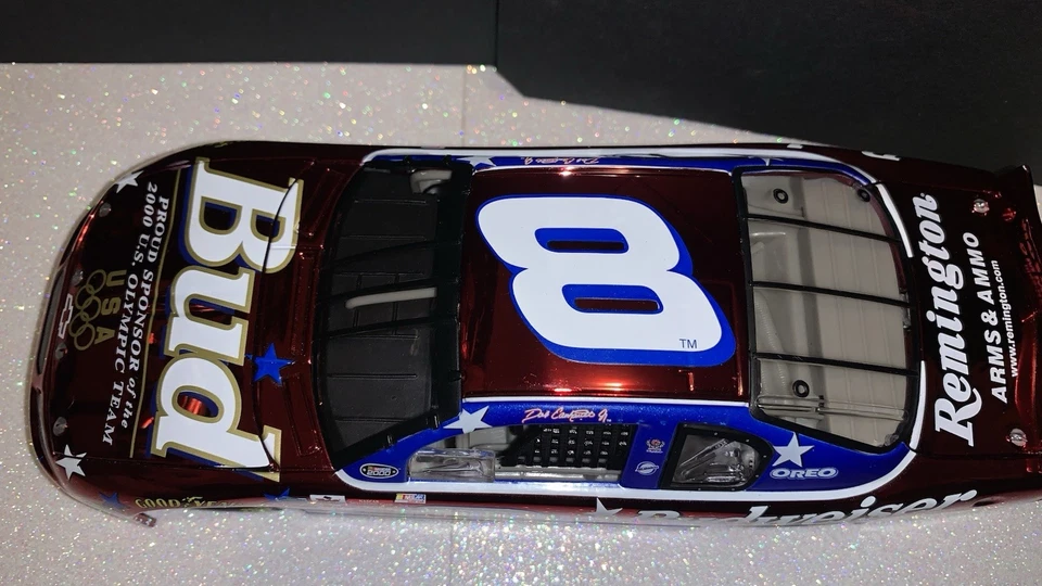 2000 Dale Earnhardt Jr. #8 Budweiser Equipo Olímpico de Estados Unidos Monte Carlo Cromo Novato Foto 4 de 4