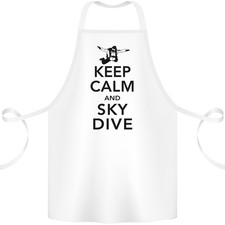 Keep Calm And Parachute Drôle Parachutisme Tablier Coton 100% Biologique