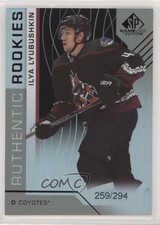 2018 Upper Deck SP Game Used Authentic Rookies Rainbow /294 Ilya Lyubushkin 2a9