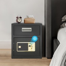 0.64ft3 Drop Box for Money&Mail Drop Slot Safe Cash Depository Safe Black W/Keys