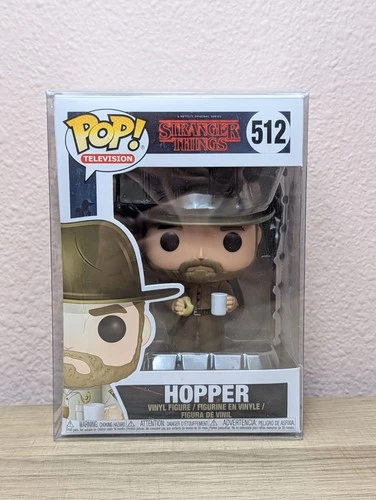 Funko POP! Television Stranger Things Jim Hopper #512 DAMAGED BOX With Protector