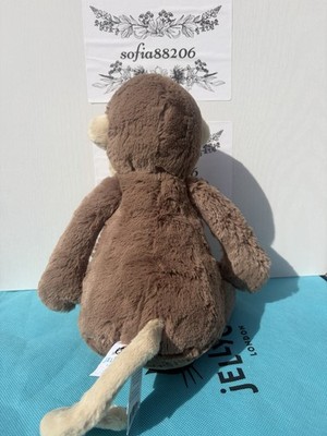 Jellycat Brown Beige Bashful Monkey Plush Soft Toy 12