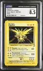 CGC 8.5 NM/MINT+ Zapdos 20/130 Holo 2000 Pokemon Base Set 2 SWIRL