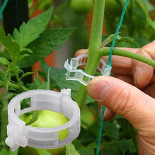 100PCS Plant Support Garden Clips Tomato Clips Supports/Connects Plants/Twine/Vi