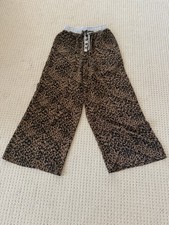 Women  s Animal Print Wide Leg Pants Size Small