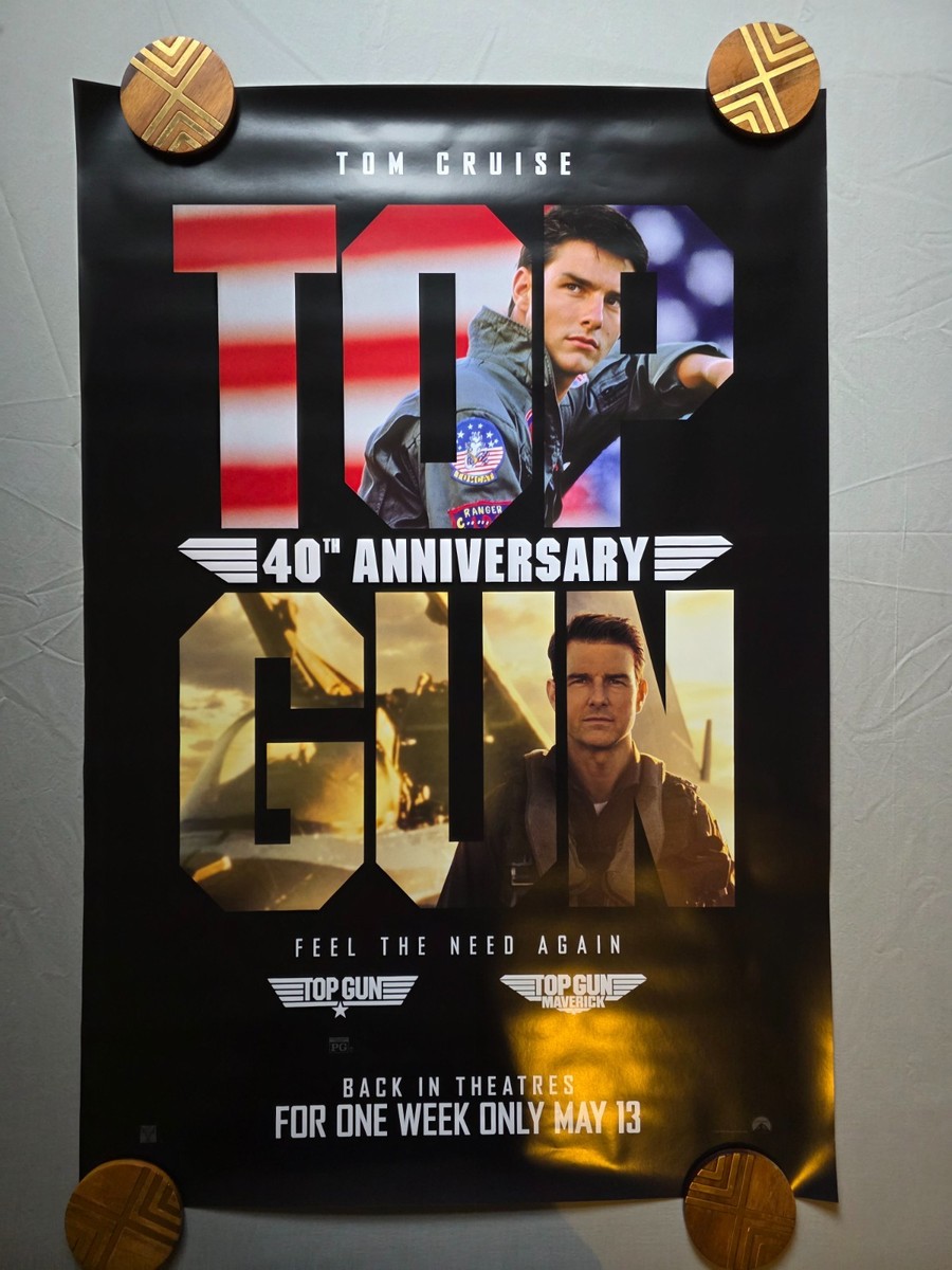 Top Gun 40th Anniversary Original Movie Poster 27x40 DS - Tom