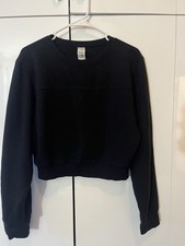 Victoria's Secret PINK Black Pullover Sweatshirt Crew Neck Women's Size M