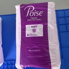 Poise Fresh Protection Pads, 4 Moderate Regular, Pack Of 66 Pads 