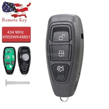 Smart Remote Key Fob 3 Button For Ford Fiesta Focus C-max 2011-2019 Kr55wk48801 Smart Remote Key Fob 3 Button For Ford Fiesta Focus C-max 2011-2019 Kr55wk48801