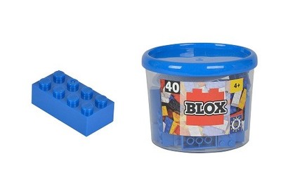 Androni 104118881 - Blox 40 blaue 8er Steine in Dose - Neu