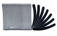 Standard Black 180/180 Grit Banana Curved Washable Beauty Salon Nail Files
