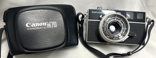 Canon Canomatic M70 Vintage 126 Film Camera With Shell Case UNTESTED - Picture 2 of 7