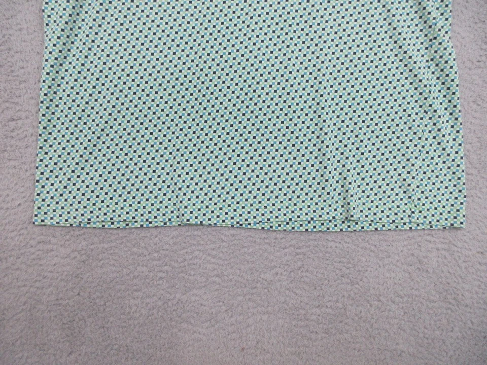 Camisa de golf Bobby Chan para hombre XXL verde azul a cuadros mezcla de seda polo informal golf Foto 4 de 4