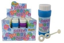 Super Bubble Tubs | Set of 12 | 50ml | Party Loot Bag Filler & Toy for Kids