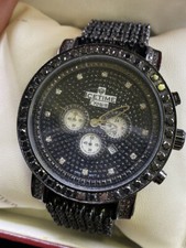 ICETIME Crown 10ct Black DIAMOND Men  s Watch  