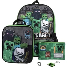 MINECRAFT BACKPACK/LUNCHBOX/PENCILCASE/KEYRING SUPER COOL!