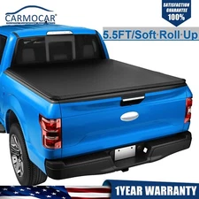 5.5FT Soft Roll Up Tonneau Cover For 04-14 Ford F-150 06-14 Lincoln Mark LT 67"