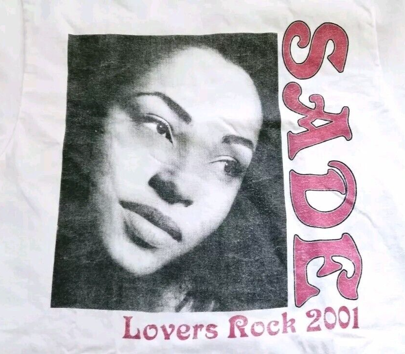 Vintage Bootleg Sade SADE Lovers Rock T-Shirt 2001 Concert Vintage Bootleg Sade SADE Lovers Rock T-Shirt 2001 Concert