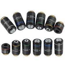 Microscope Infinity Objective 4X-100X Achromatic Lens for Compound Microscope