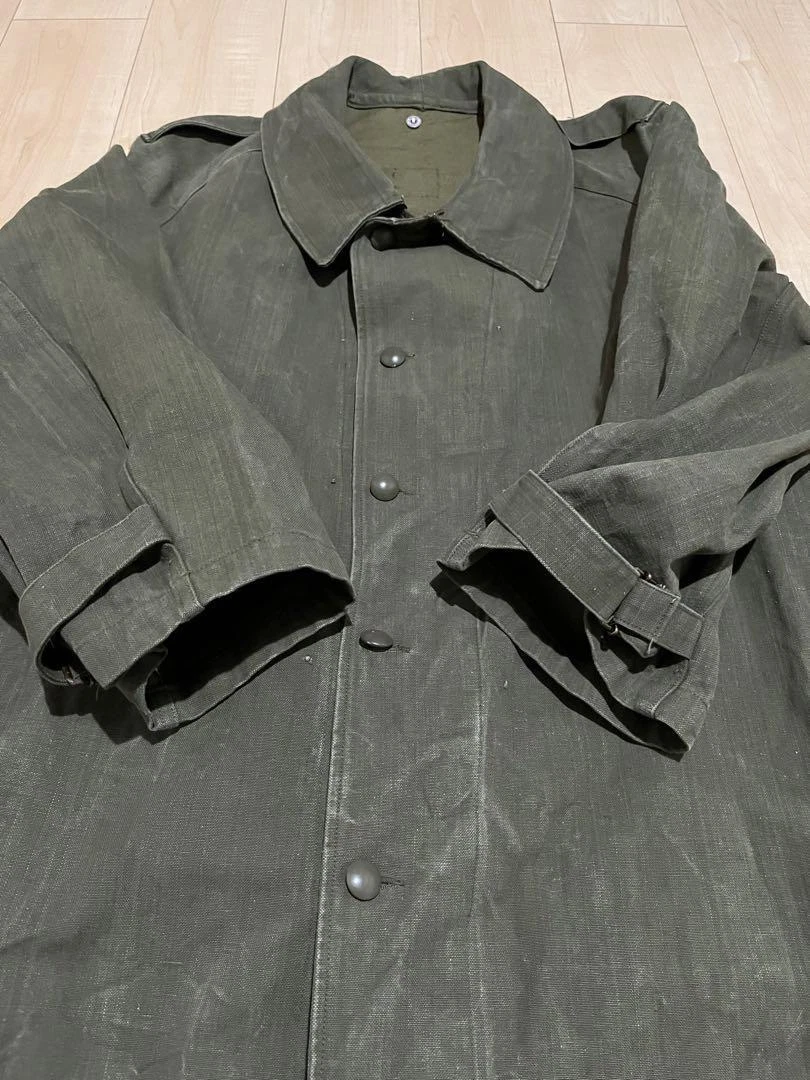 Rare 40's French military motorcycle coat M35 SIZE: 6 XL(LL) | eBay