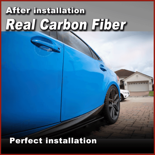 For Lexus IS250 IS350 Base/F Sport 2013-20 REAL Carbon Side Skirts Extension Lip - Picture 11 of 13