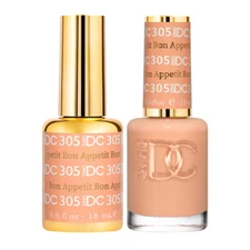 DND DC Soak Off Gel Polish + Matching Nail Lacquer - Bon Appetit #305
