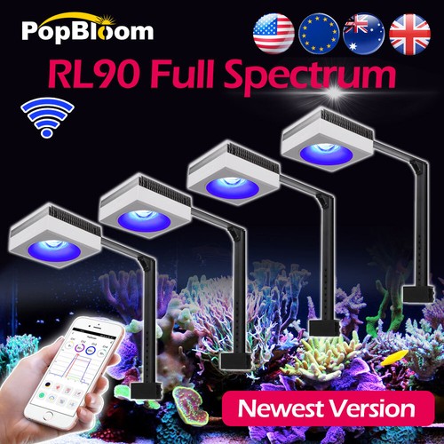 PopBloom 4PCS RL90 WiFi Full Spectrum Light Aquarium Marine Led Light Reef 72in - Picture 15 of 15