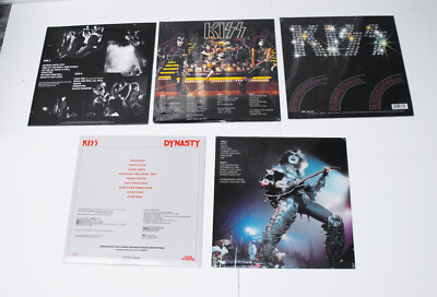 Lot 5 Rare Kiss Vinyl LP Blitz London Takes Tokyo Flaming Youth