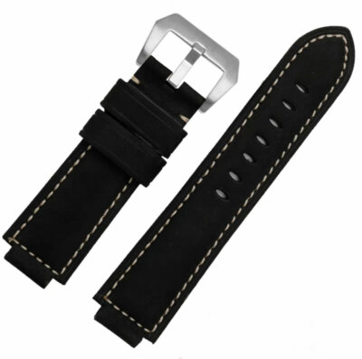Replacement Timex T45581 T2N740 Leather Watch Strap Band E-tide Compass Black