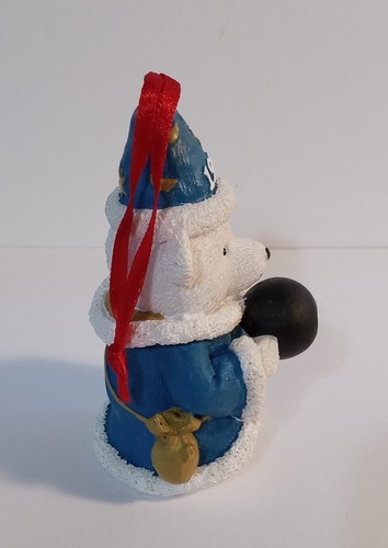 Marshall Fields Santa Bear Wizard 1999 Christmas Eight Ball Ornament With Box - Picture 3 of 7