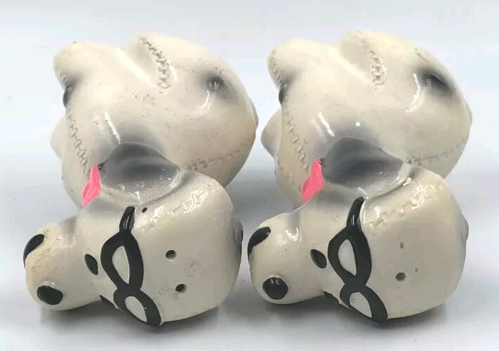 Vintage Dogs With Goggles SNOOPY RED BARON Salt And Pepper