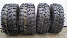 2x 25x8-12 + 25x10-12 P3035 Satz HAKUBA ATVQuad Mischreifen 205/80-12 ähnl Ceros