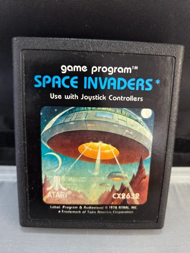 Space Invaders Atari Video Game CX-2632 Label Program And Audiovisual 1978 Atari