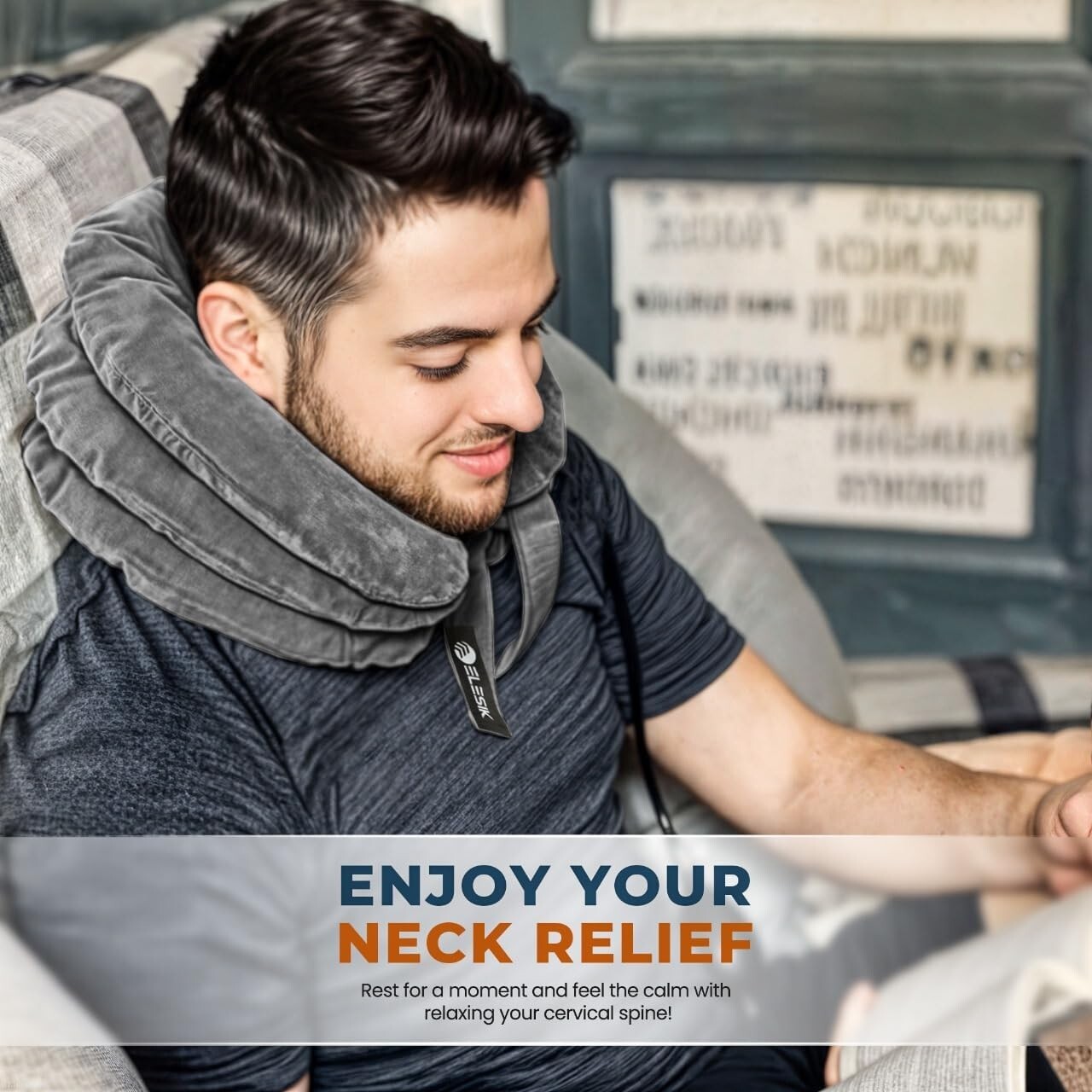 Neck Stretcher & Cervical Neck Traction Device, Best Neck Brace for Neck Pain...