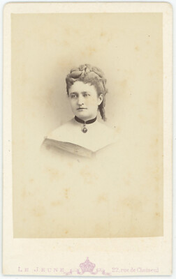 CDV. Die Gräfin von Sugny geboren Athanasie Georgina Renoüard de Bussierre. Noblesse